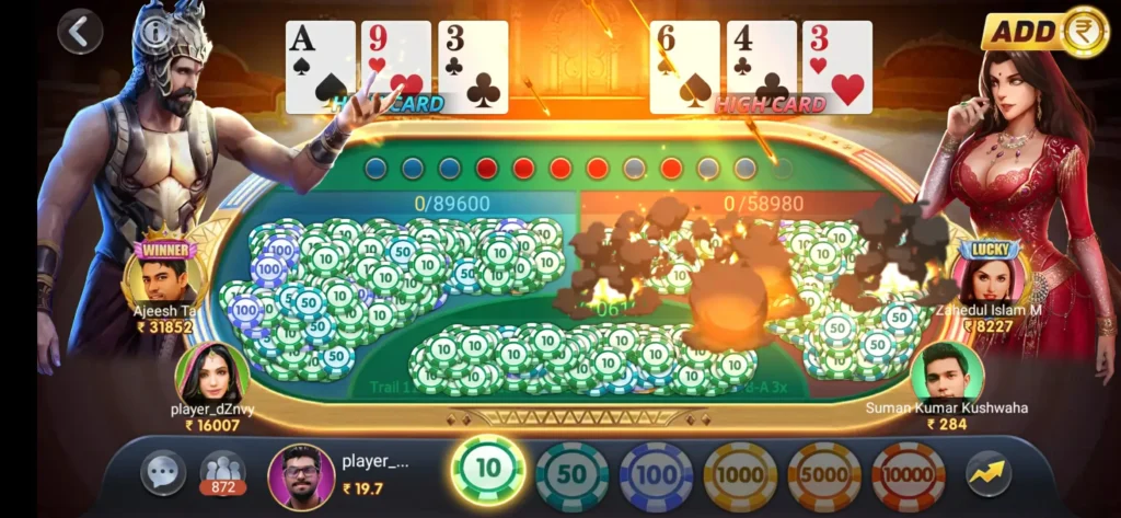 How to Play Red vs Black on Teen Patti Master