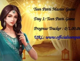 day 1 of promoting Teen Patti Master App till 1,00,000 users download